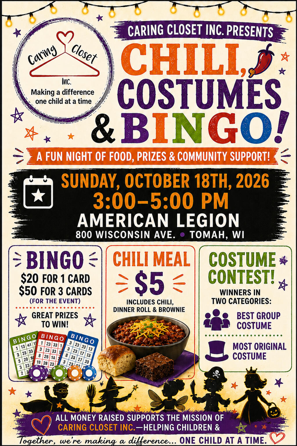 Flyer Chili Costumes & Bingo Flyer Chili Costumes & Bingo